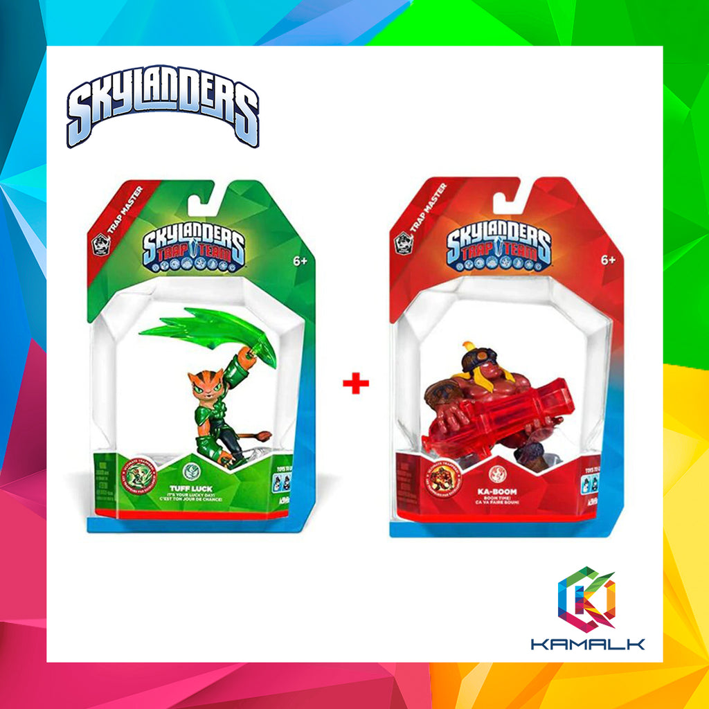 Skylanders Trap Team Ka Boom and Tuff Luck Bundle