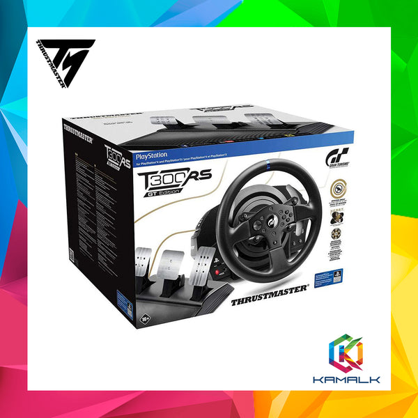thrustmaster t300 rs gt pedale Thrustmaster T300RS GT Edition Racing Wheel + 3 Pedal Set for PS4, PS3 – Kamalk Online Marketplace