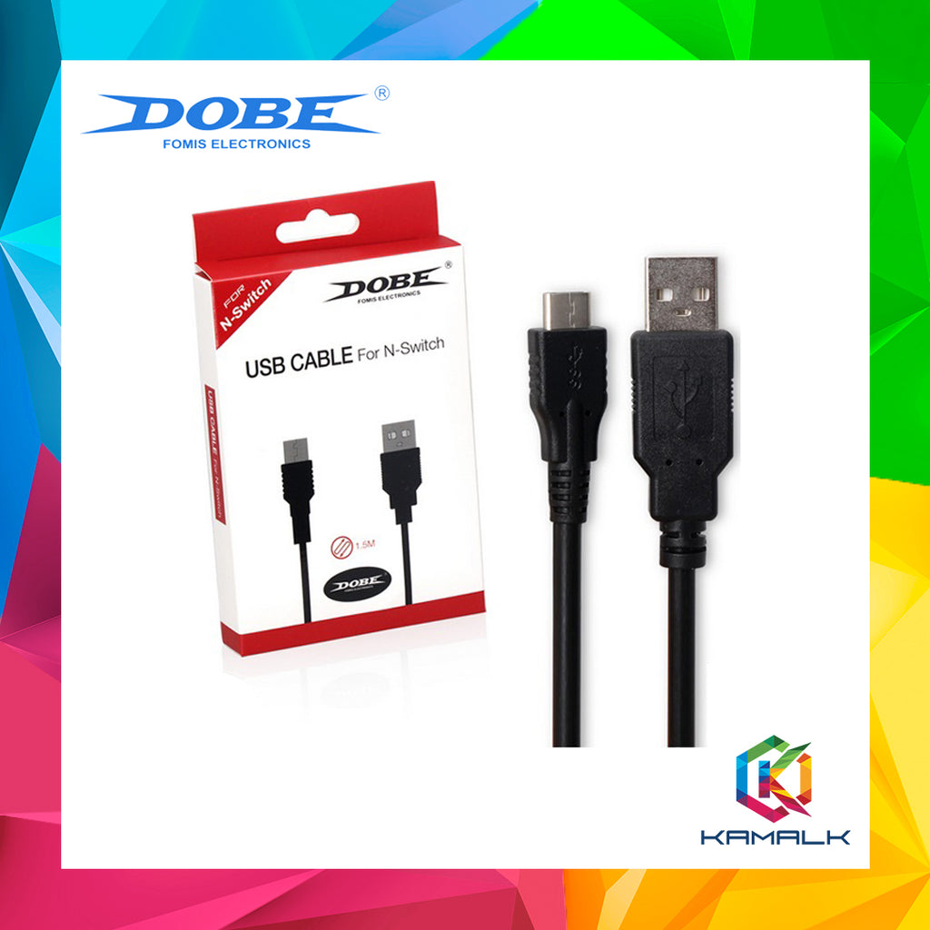 DOBE Nintendo Switch 1.5M Black Quick Charge USB-TypeC Cable TNS-868
