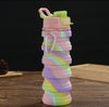 Collapsible Tie Dye Silicone Water Bottle 500ml