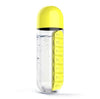 Water Bottle 600ml with Medicine Storage