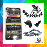Spica 10-in-1 USB Mobile Charging Kit + 1 Week Warranty
