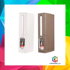 Japan Style Toilet Dustbin with Brush Inside (Brown Color)