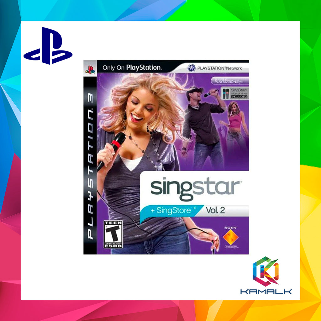 PS3 Singstar Vol 2 with Microphone + 1 Week Warranty