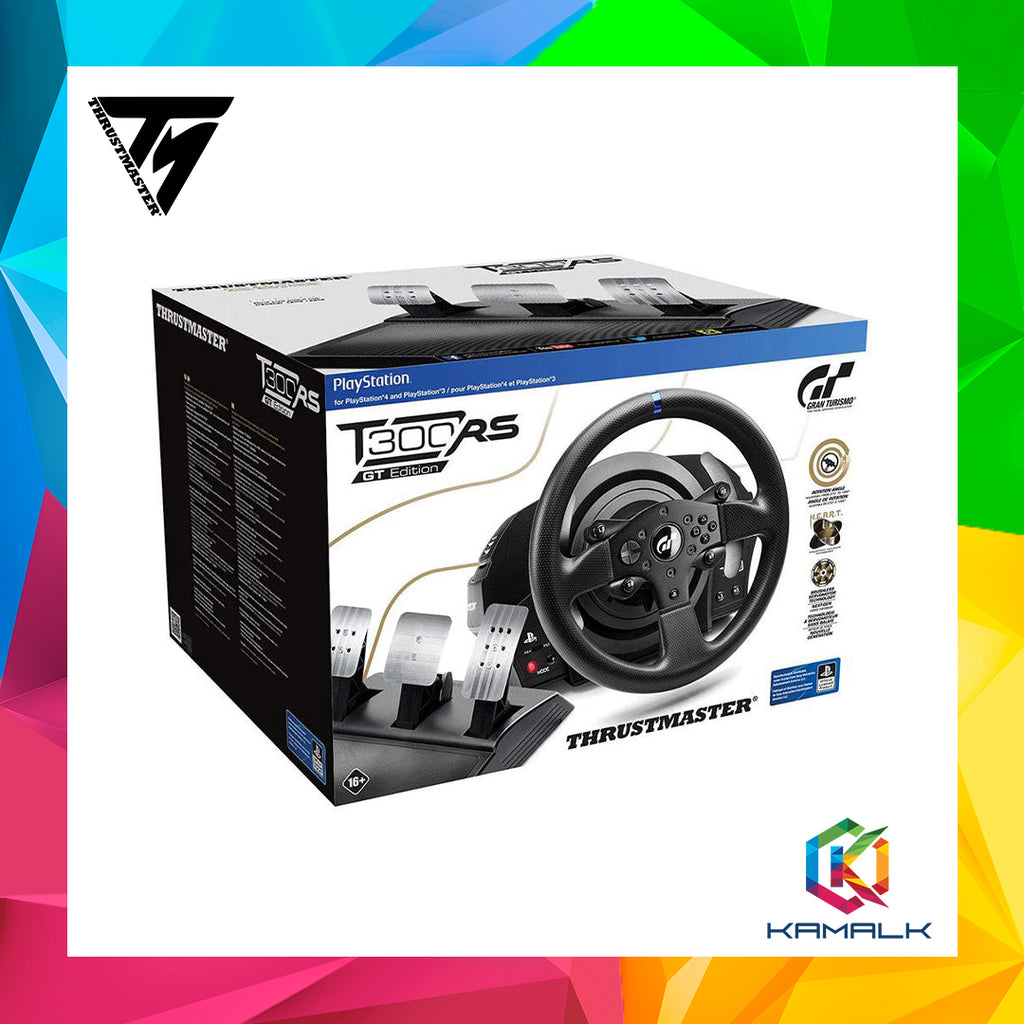 thrustmaster t300 pedalen Thrustmaster T300RS GT Edition Racing Wheel + 3 Pedal Set for PS4, PS3 – Kamalk Online Marketplace
