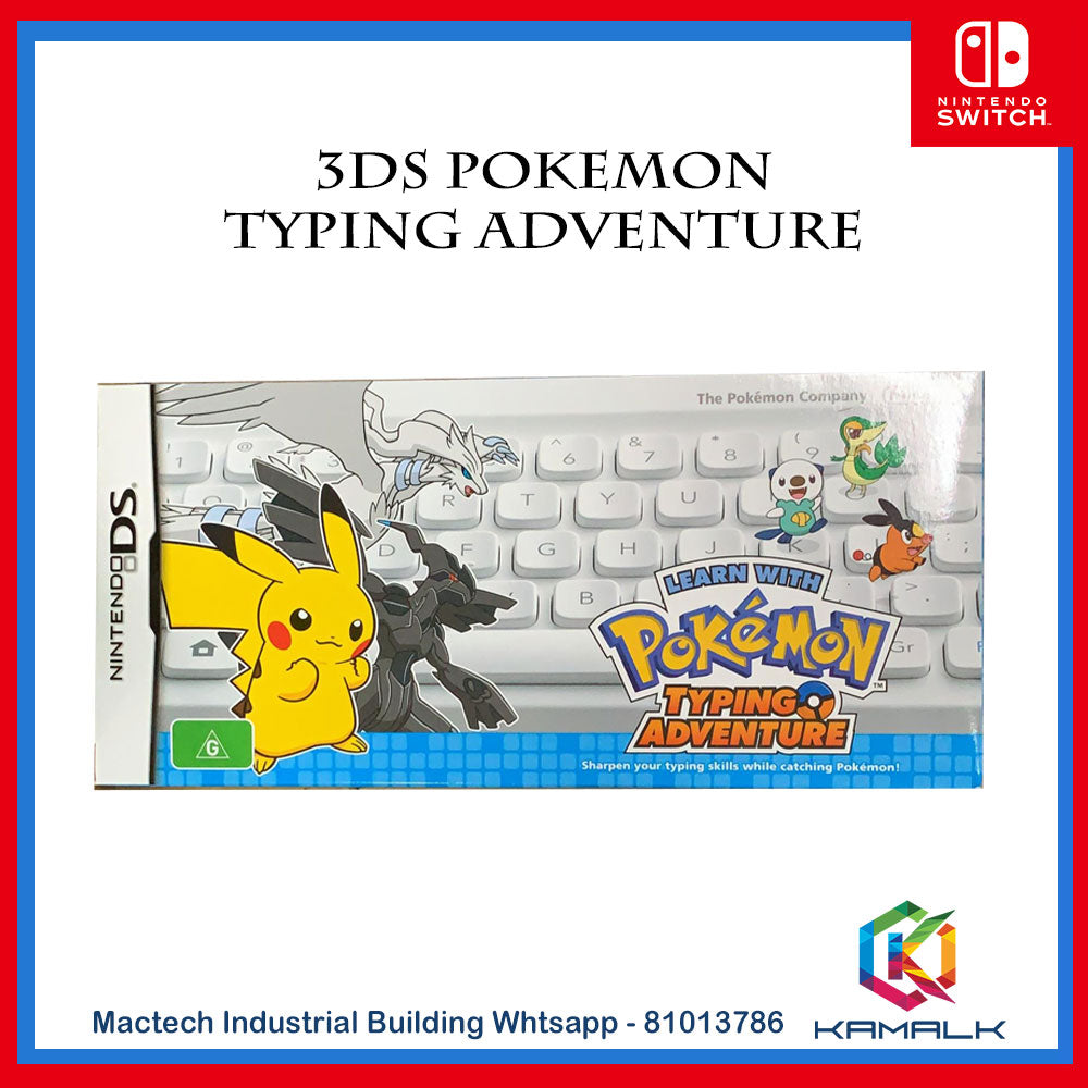 Nintendo DS Learn with Pokemon Typing Adventure