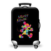 Luggage Cover - Hello Kitten Comic Colourful Mickey Mouse Pink Pony Horse Black Mickey Mouse Travel Rabbit,Chick,Frog