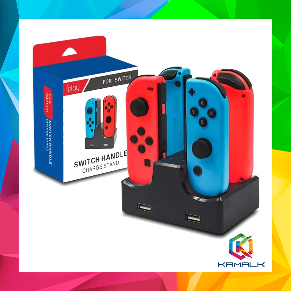 Nintendo Switch iPlay Joy-Con Charge Stand 4-Controllers Dock HB-S003 + 1 Week Warranty