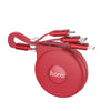 Hoco 3 in 1 Retractable Charging Cable U50 + 1 Week Warranty