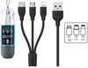 Remax Suda 3 In 1 Charging Cable RC-109th + 1 Week Warranty
